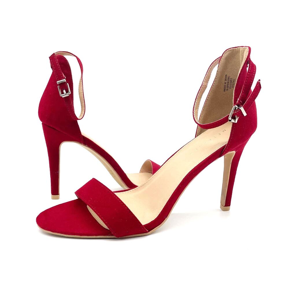 NEW Metaphor Womens 9 Talula‎ Dark Red Dress Heel Sandal Holiday Ankle Strap